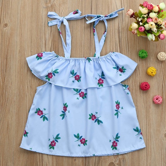 NEW Mommy and Me Blue Floral Top - Picture 3 of 8